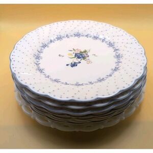 Nikko Blue Peony 7 Plates  7 3/4"  Salad 1 Westmoreland See Pics Some Damaged